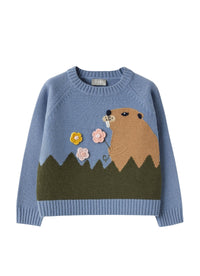 ma432em220_4533 // DOUBLON PAS FUSION /// DOUBLON DEVIENT OK PICS / maglione in merino con castoro