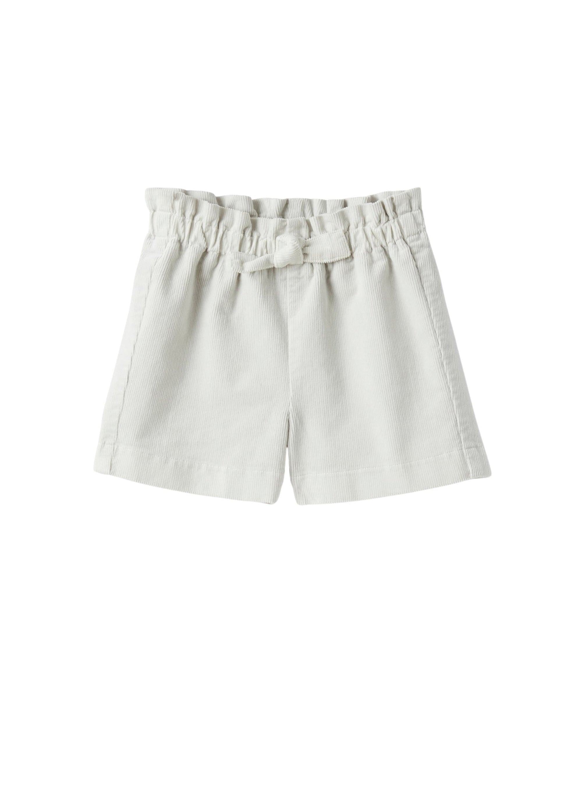 Bermuda shorts in grey corduroy