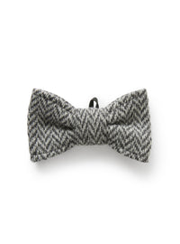 Herringbone bow tie with band