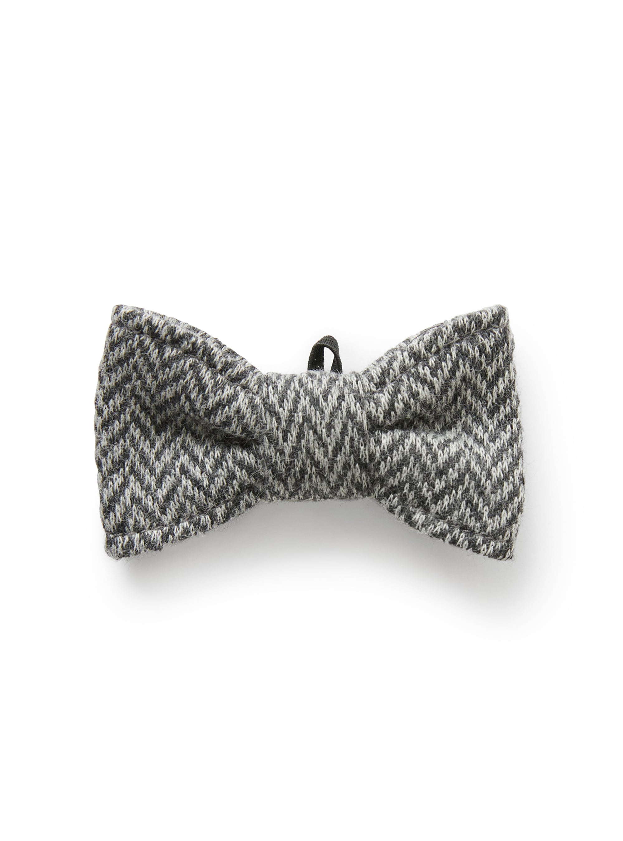 Herringbone bow tie with band