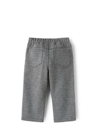 pantaloni in cotone a spina di pesce