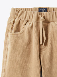 Pantaloni In Velluto Legno A Costine