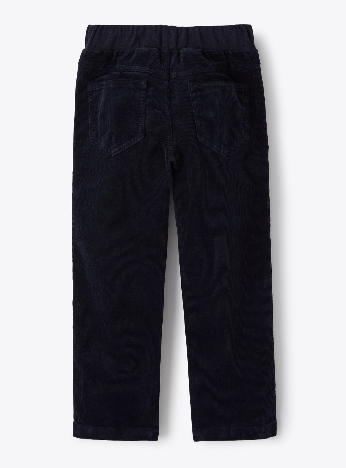 Pantaloni In Velluto Blu A Costine