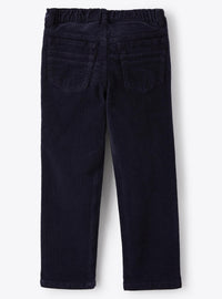 Pantalone In Velluto A Righe Blu