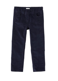 Pantalone skinny in velluto blu