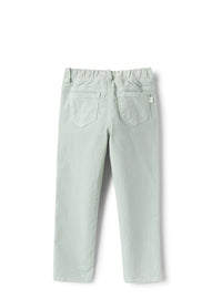 pantaloni skinny in velluto  verde acqua