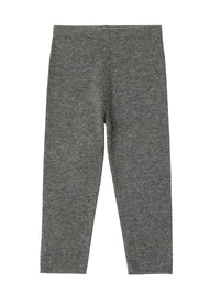 Leggings grigio in lana merino