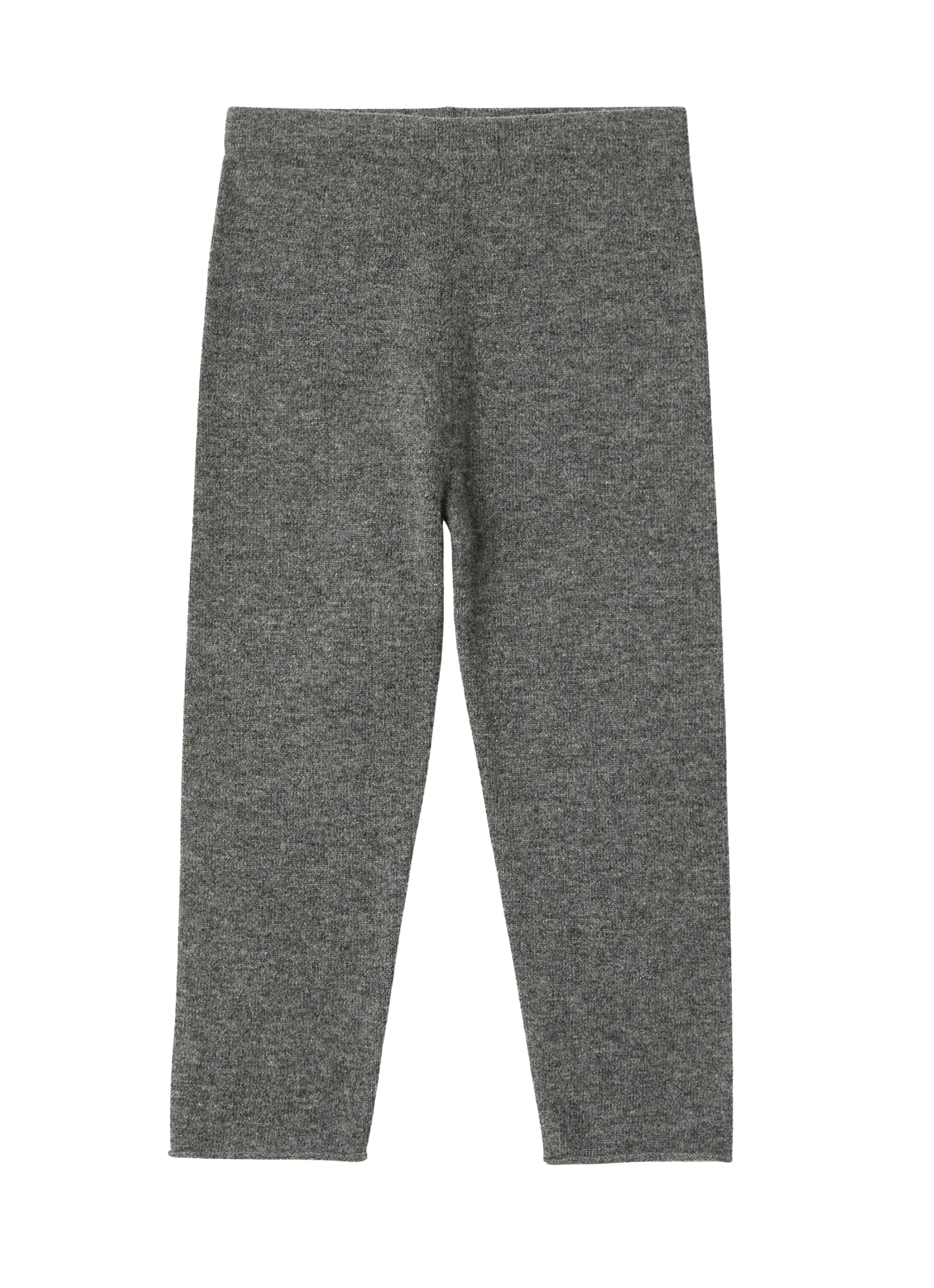 Leggings grigio in lana merino