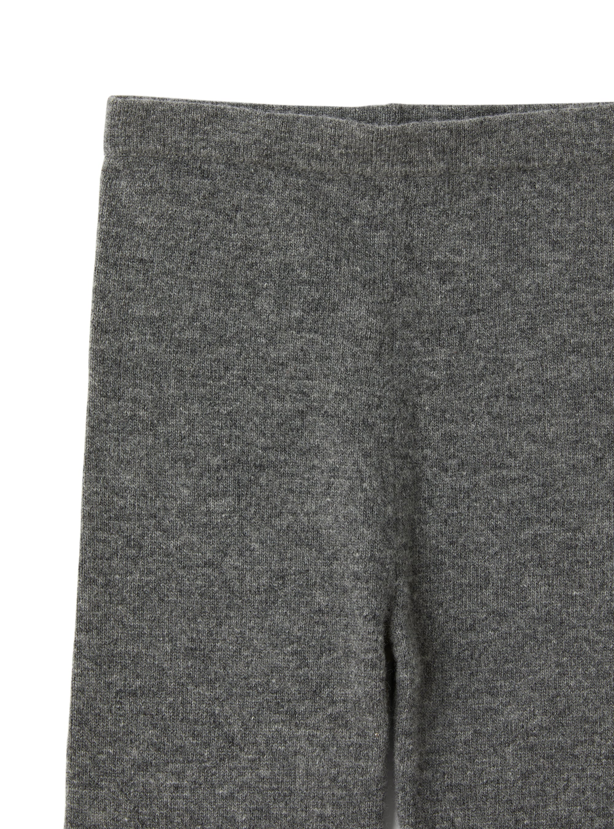 Leggings grigio in lana merino