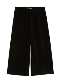 Culotte trousers in black velvet