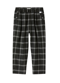 Trousers in checked technowool