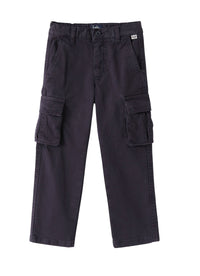 pl308c6036_497 // DOUBLON PAS FUSION /// DOUBLON DEVIENT OK PICS / pantalone cargo in gabardina stretch blu