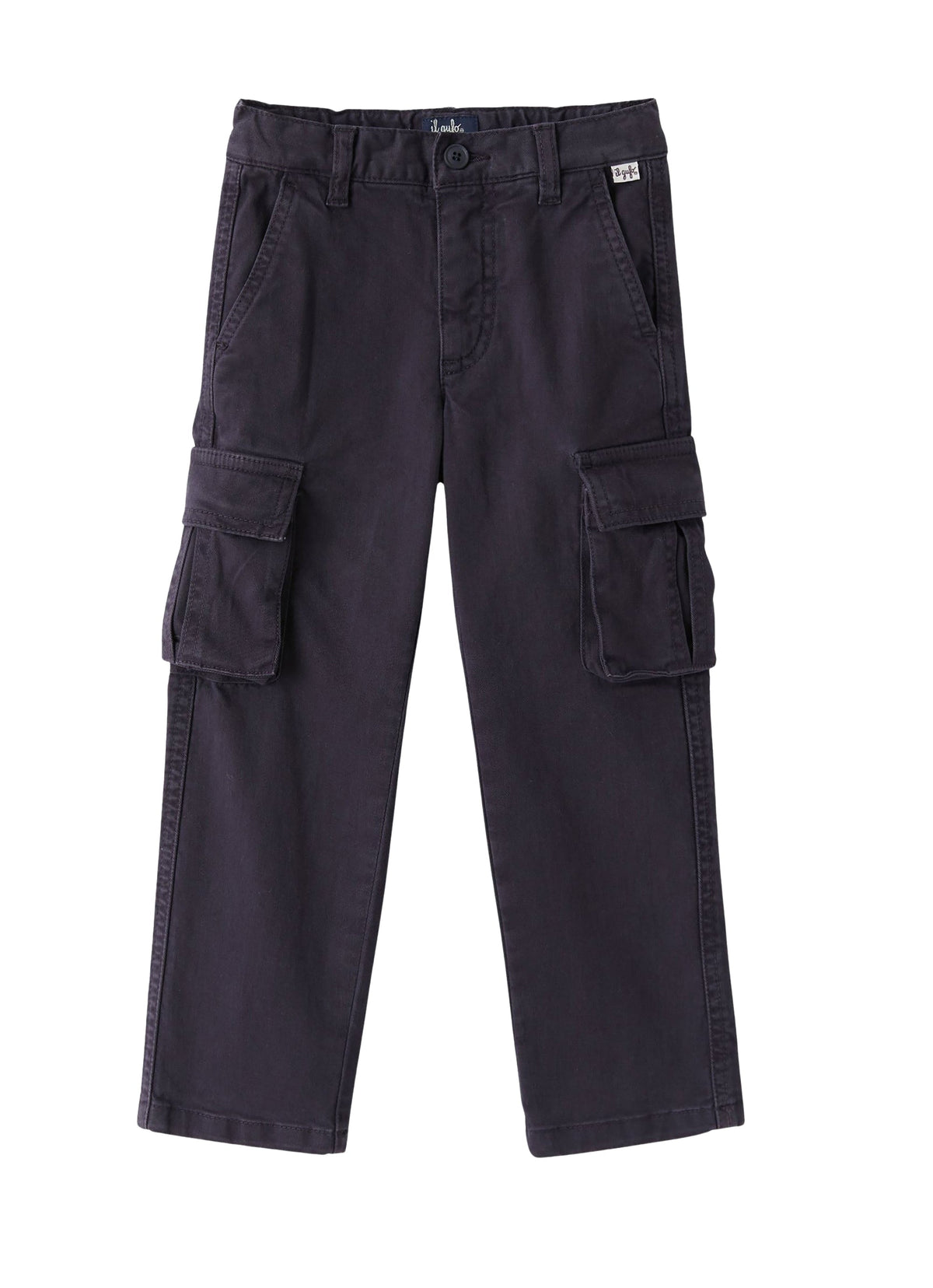 pl308c6036_497 // DOUBLON PAS FUSION /// DOUBLON DEVIENT OK PICS / pantalone cargo in gabardina stretch blu
