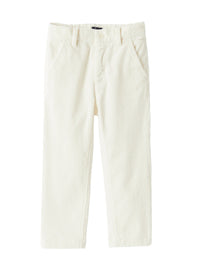 Pantaloni in velluto a coste latte