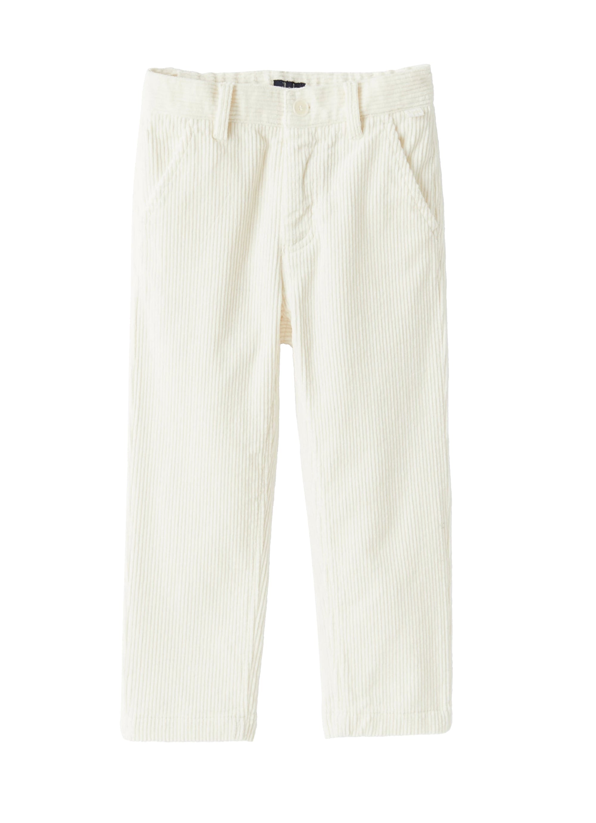 Pantaloni in velluto a coste latte
