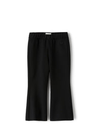 Trousers in black Milano-stitch fabric