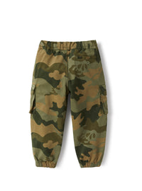 pantalone cargo stampa camouflage
