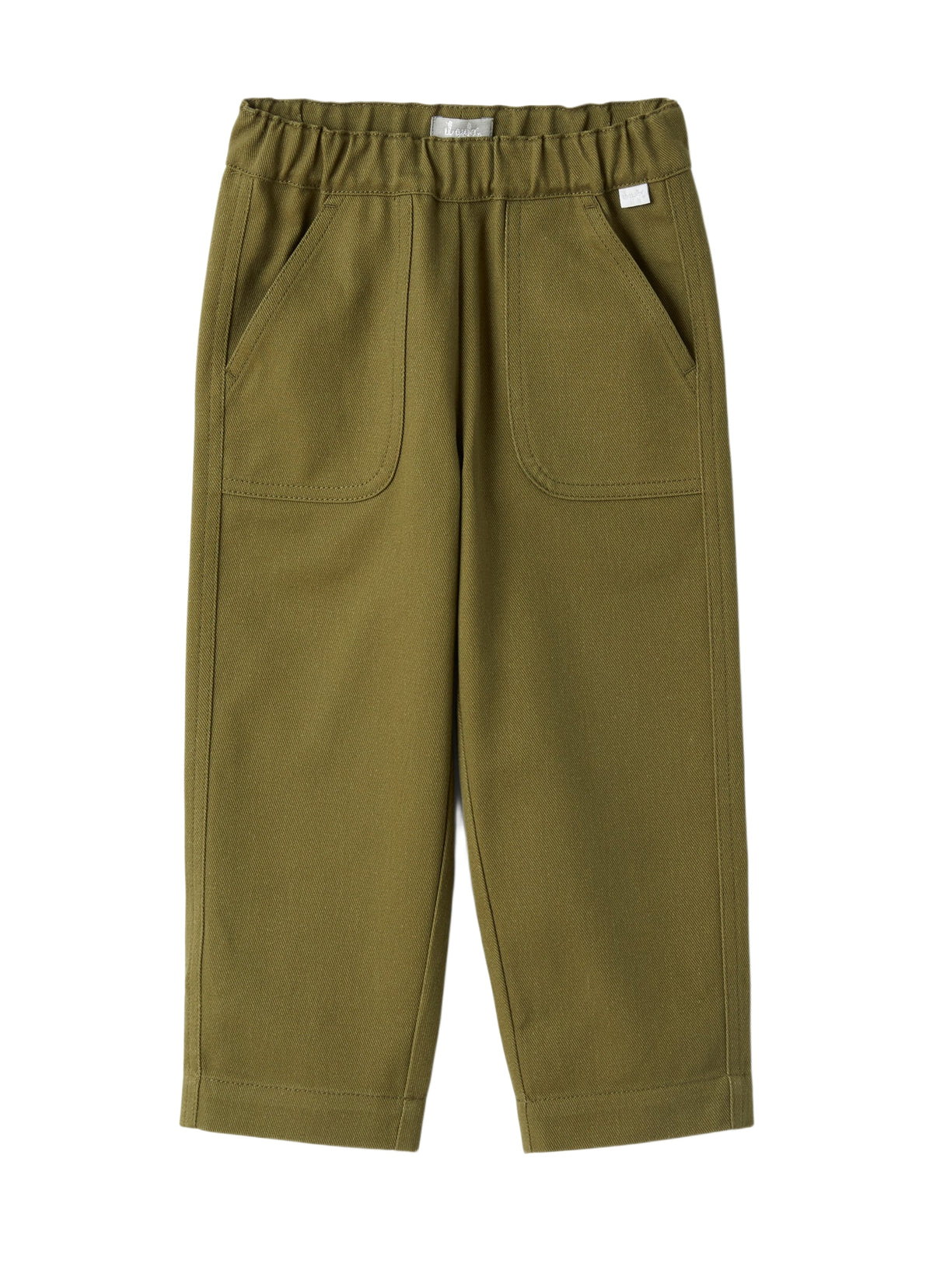 Baggy Trousers In Green Bull Denim