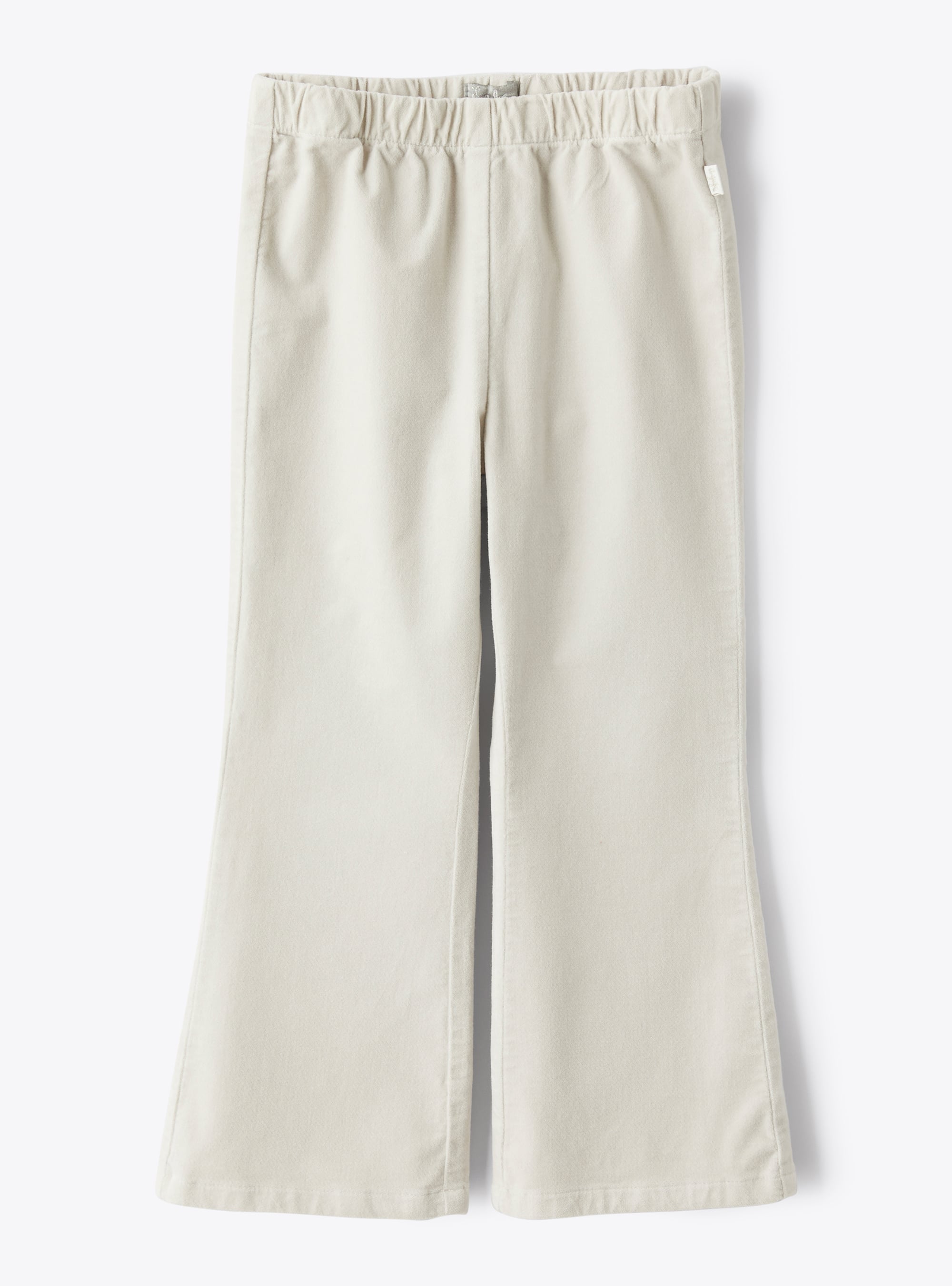 Pantaloni  In Velluto Liscio Ghiaccio