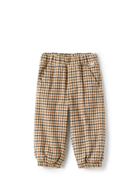 Baby boy’s trousers in a check pattern