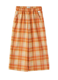 Culotte Trousers In Checked Technowool