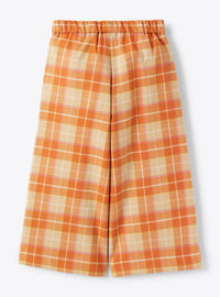 Culotte Trousers In Checked Technowool