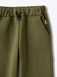 Joggers In Green Cotton Fleece