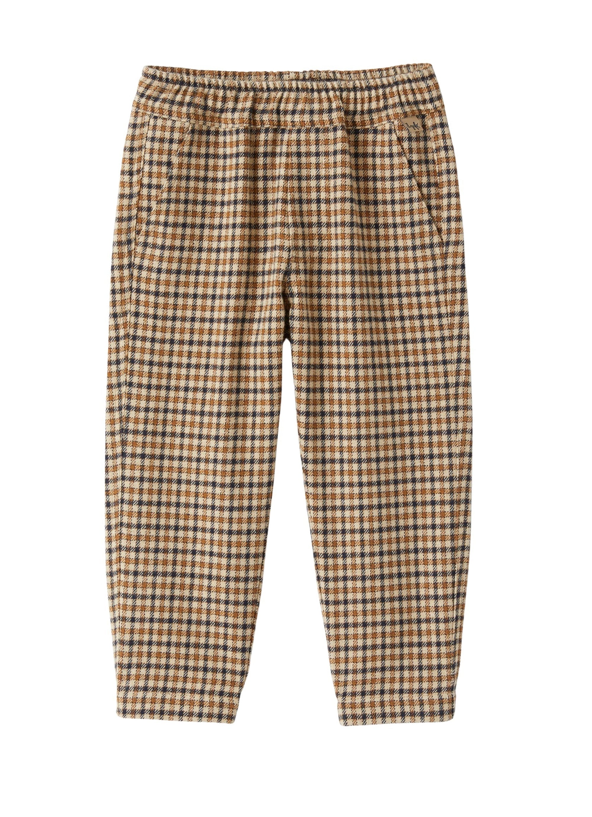 Check-patterned shorts