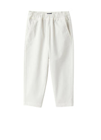 pantalone in gabardina stretch vapore