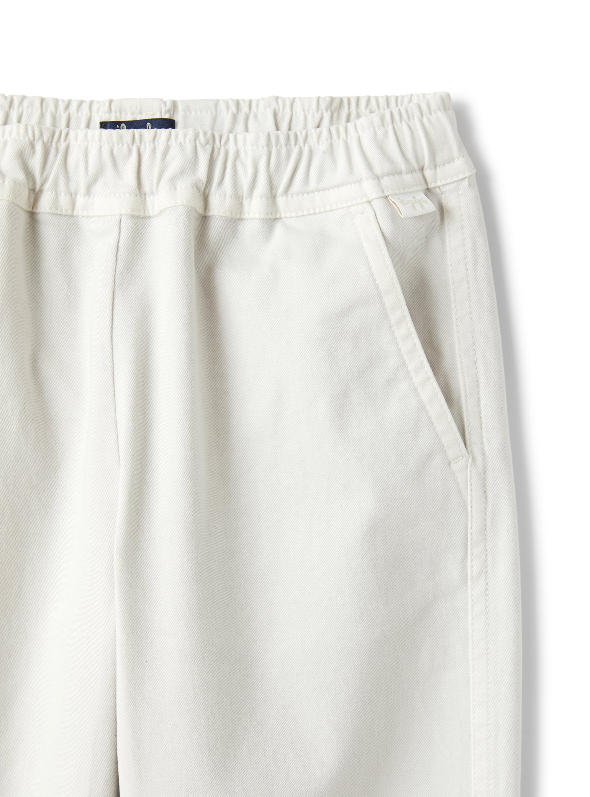 pantalone in gabardina stretch vapore