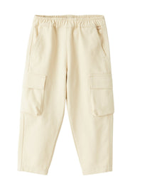 pantalone cargo in bull di cotone