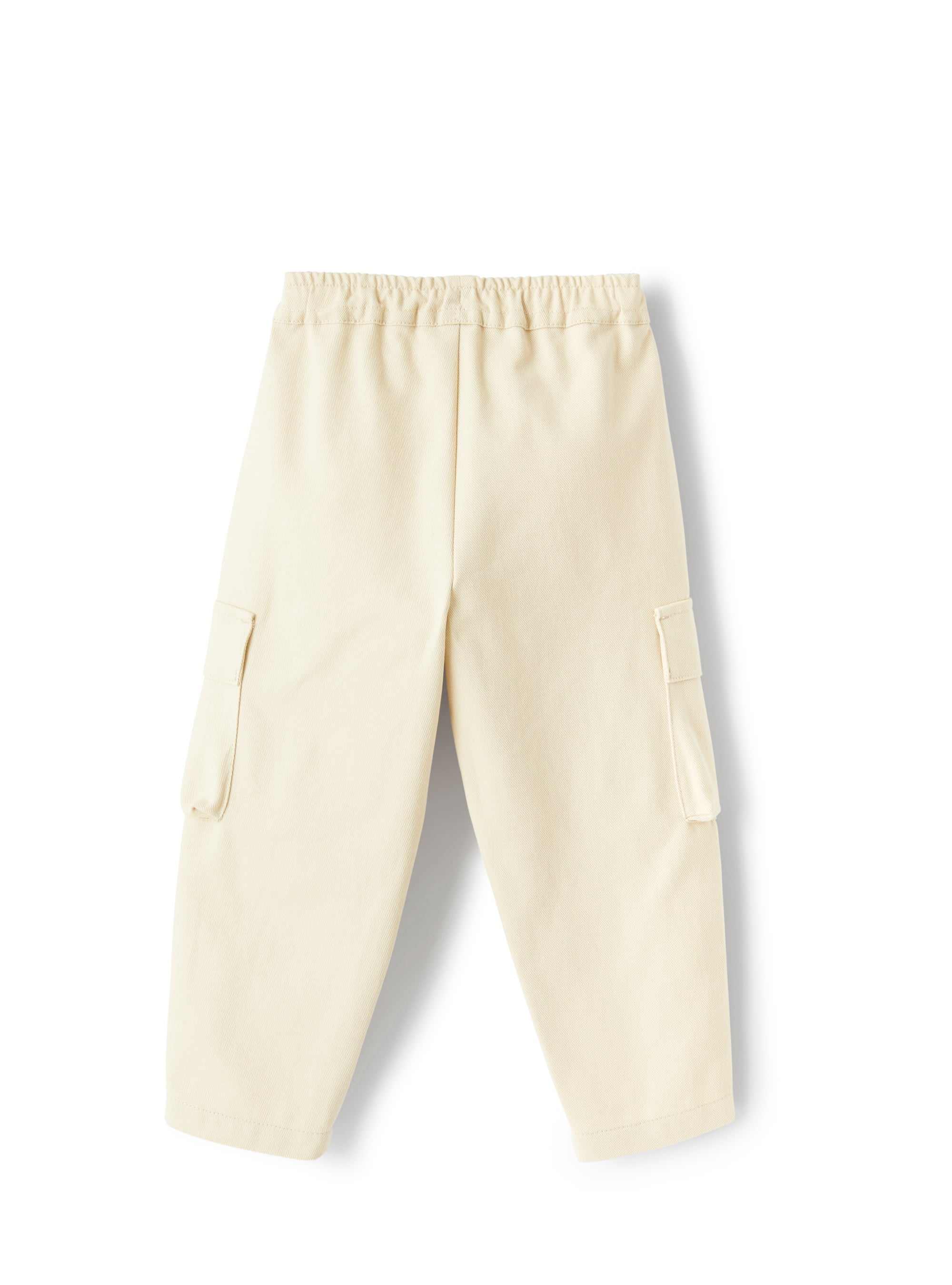pantalone cargo in bull di cotone