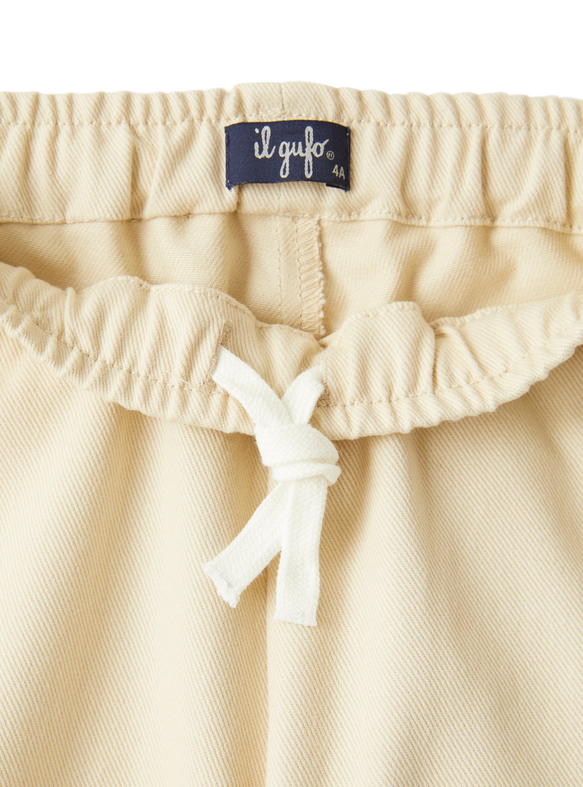 pantalone cargo in bull di cotone