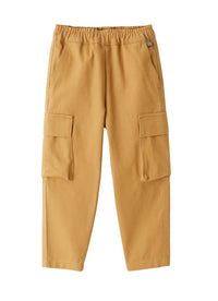 pl408c0063_153 // DOUBLON FUSION /// DOUBLON DEVIENT OK PICS / pantalone cargo in bull di cotone marrone