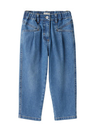 pl410j0026_483 // DOUBLON PAS FUSION /// Carrot-Cut Denim Trousers