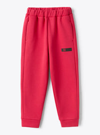 Jogging Pants In Fuchsia-Pink Hi-Tech Fleece
