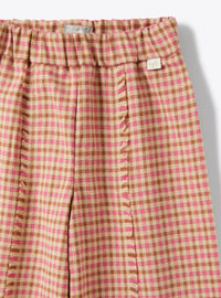 Culotte Trousers In Checked Cotton