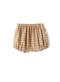 Baby girl’s shorts in a check pattern