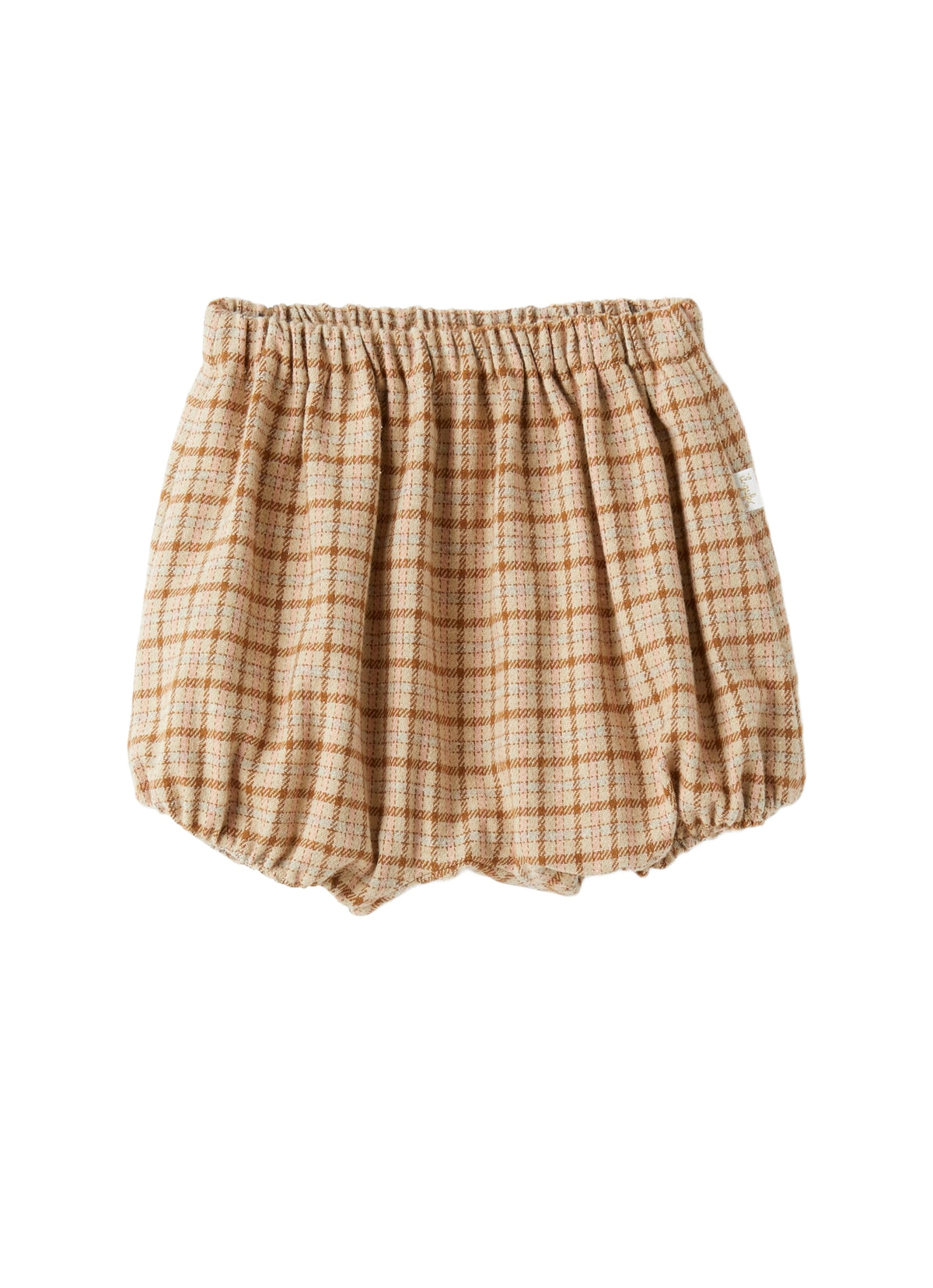 Baby Girl’S Shorts In A Check Pattern