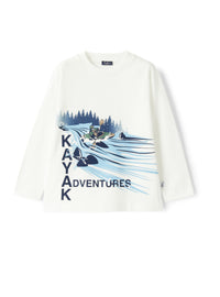 T-shirt with Kayak Adventures print