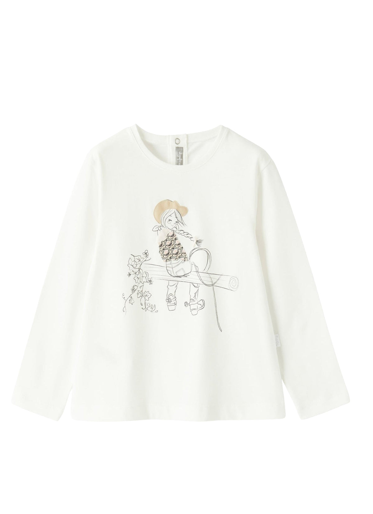 ta332mf002_1050 // DOUBLON PAS FUSION /// DOUBLON DEVIENT OK PICS / t-shirt cowgirl bianca