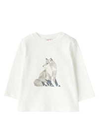 DOUBLON DEVIENT OK PICS / t-shirt neonato con stampa lupo