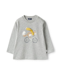 Baby boy’s T-shirt with fox print detail