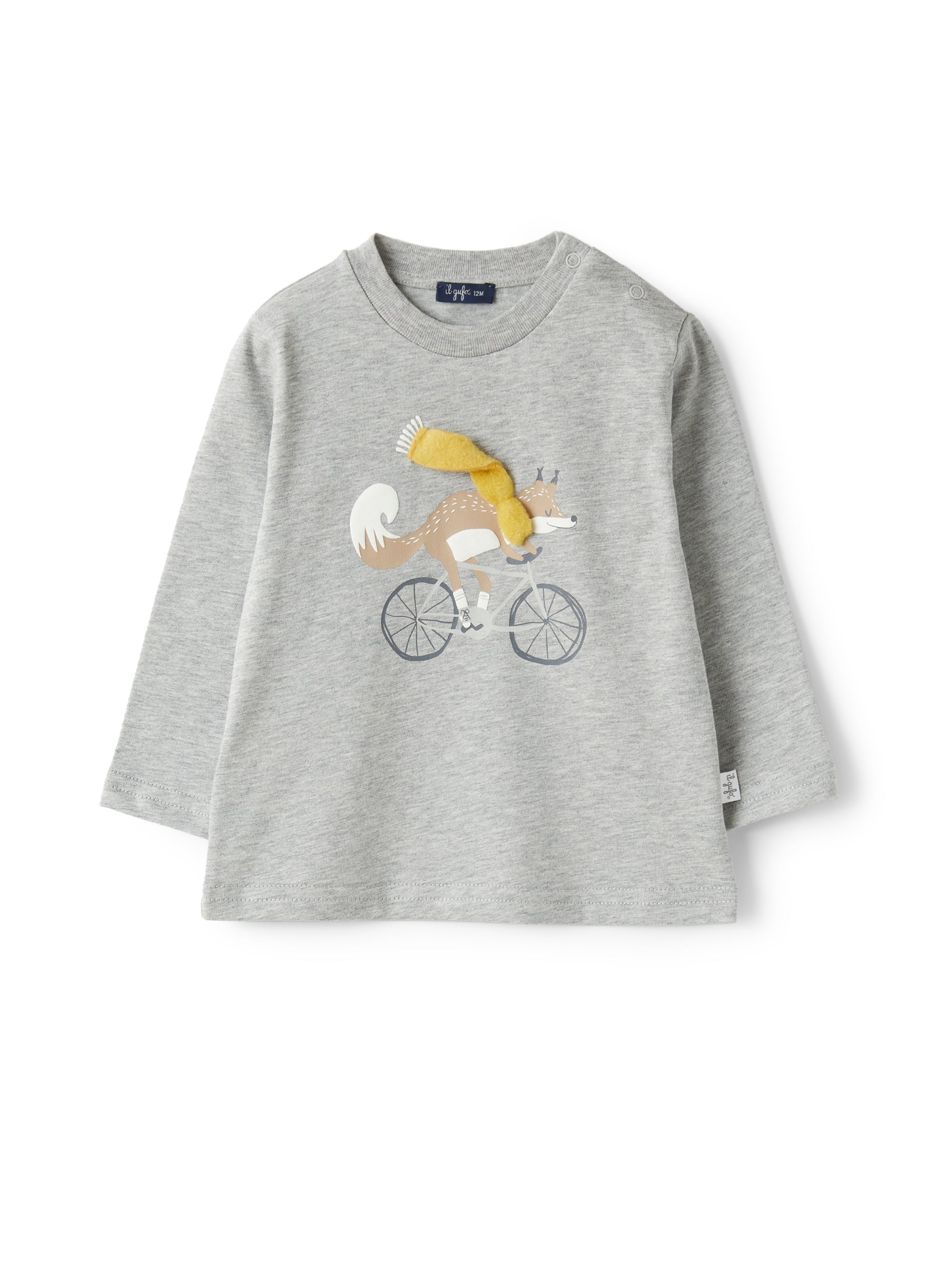 Baby boy’s T-shirt with fox print detail