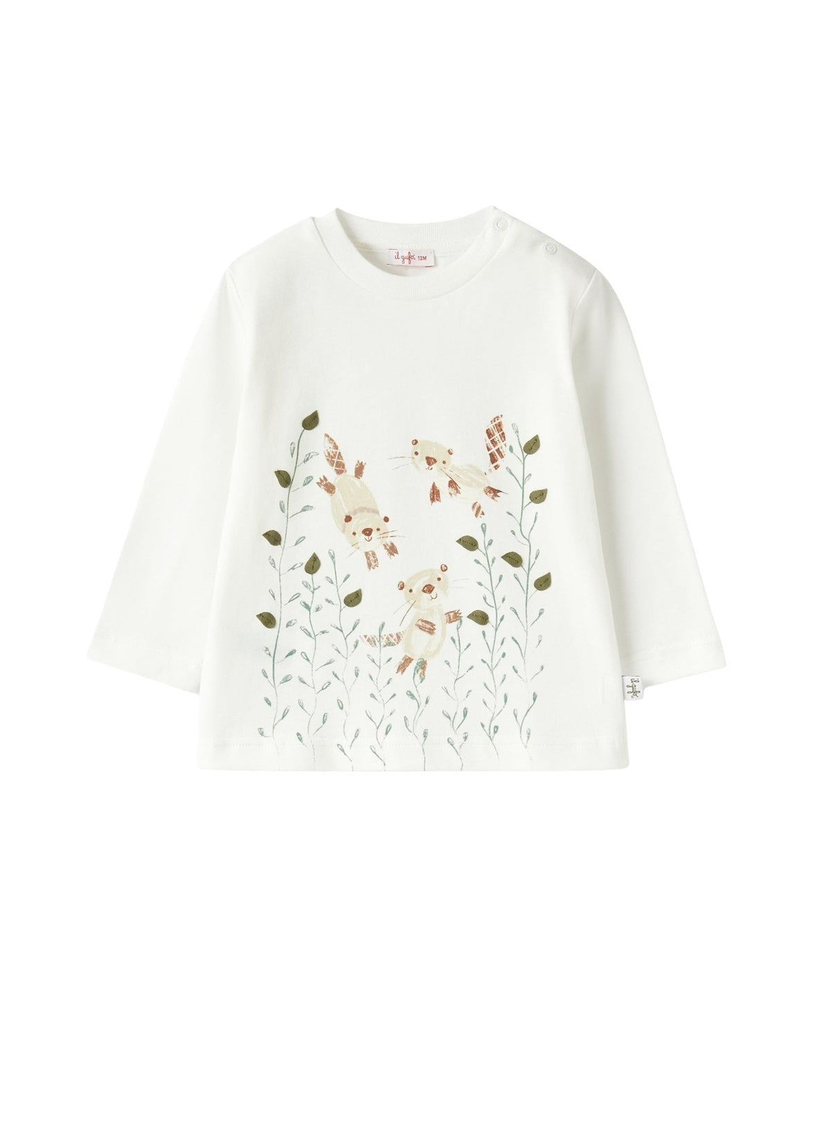 T-shirt avec imprimé écureuils - Latte