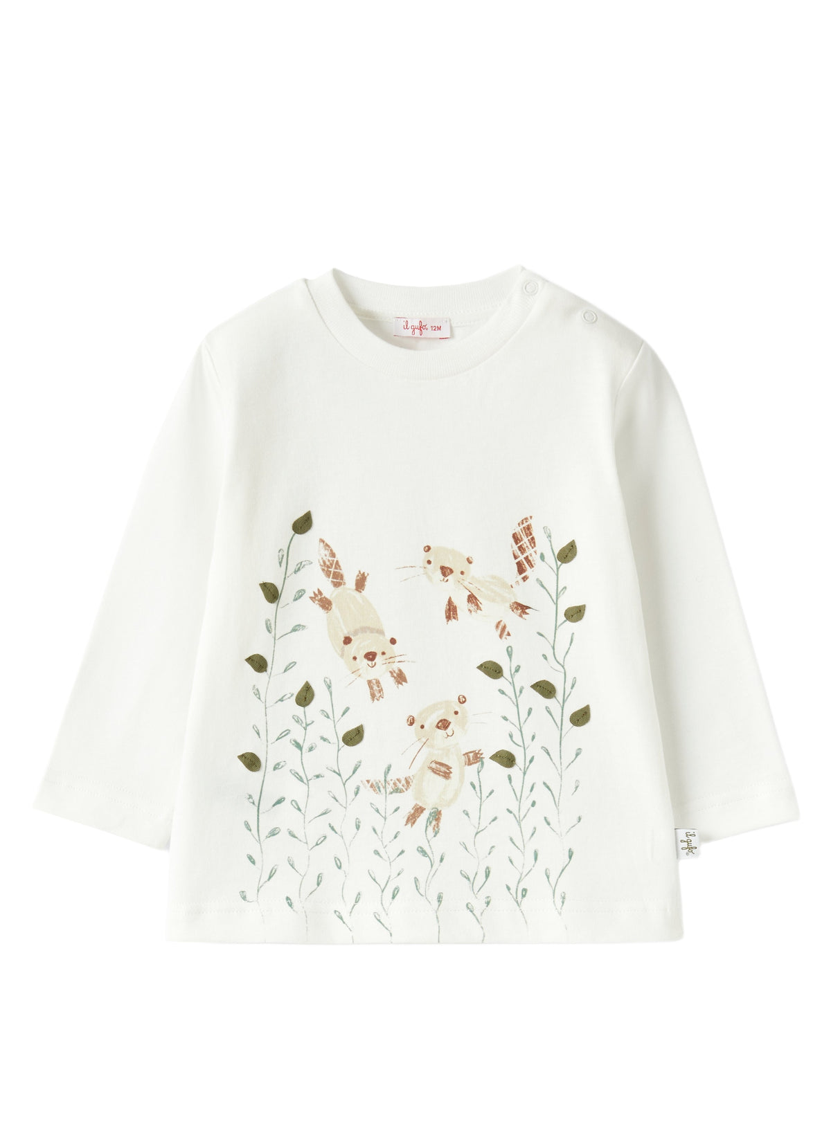 Baby Boy’S T-Shirt With Squirrel Print