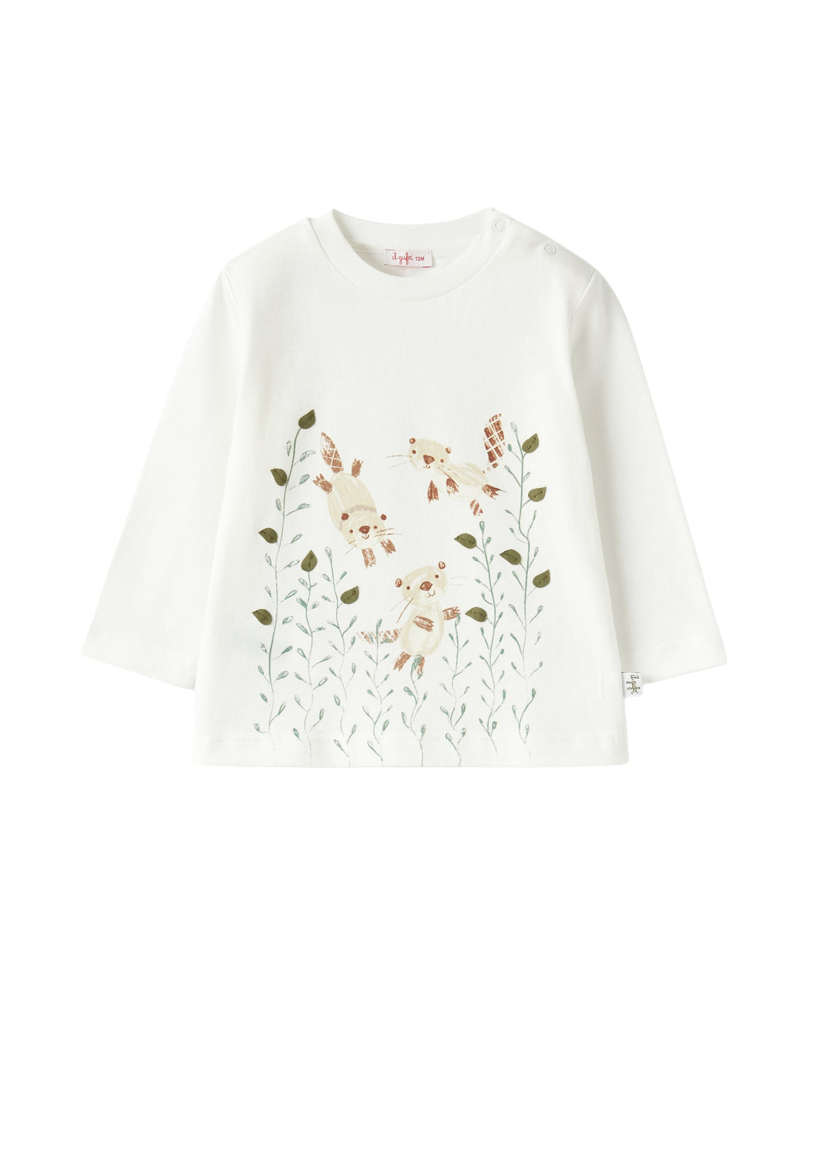 Baby Boy’S T-Shirt With Squirrel Print