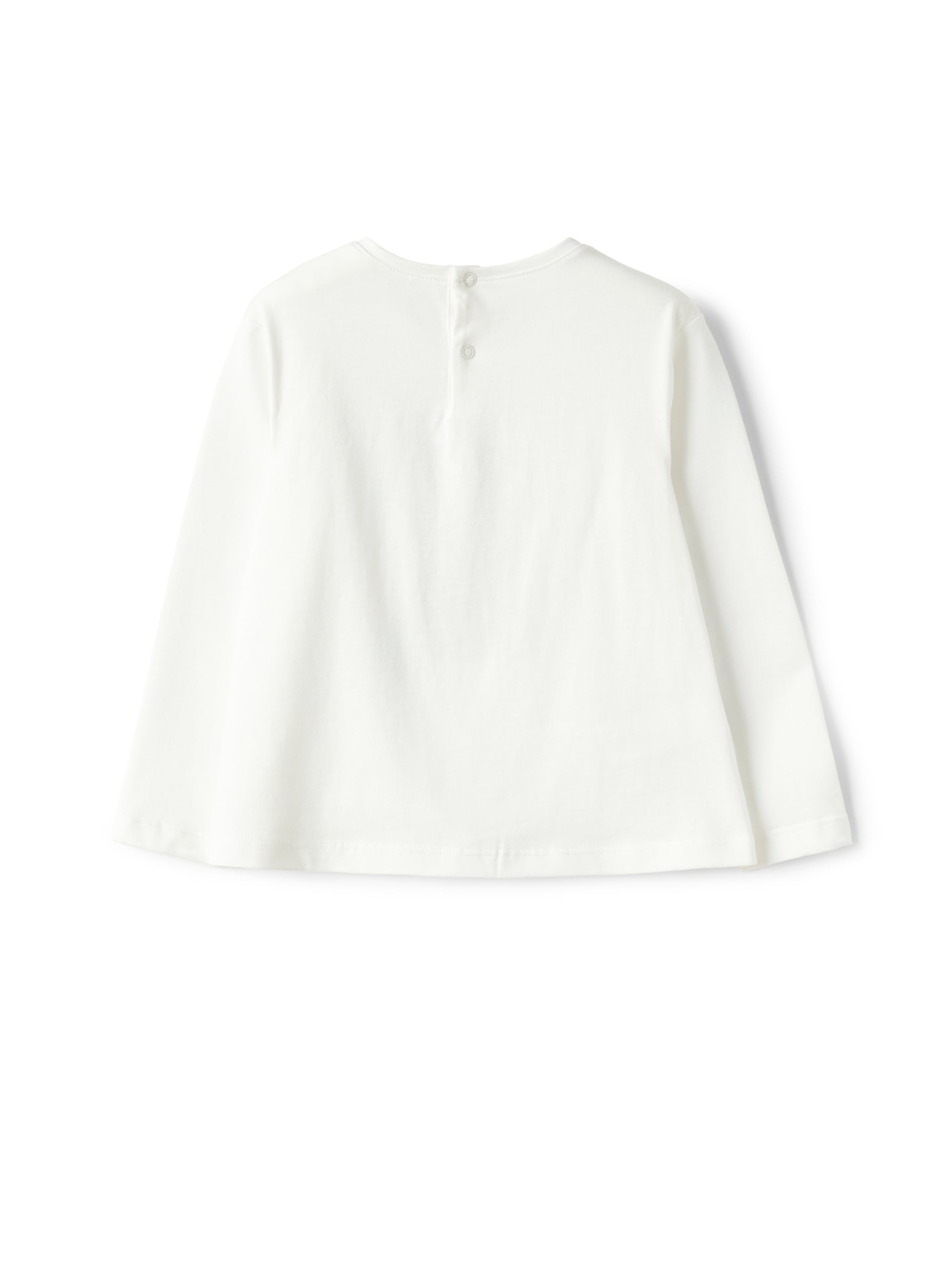 t-shirt manica lunga con  stampa orsetto