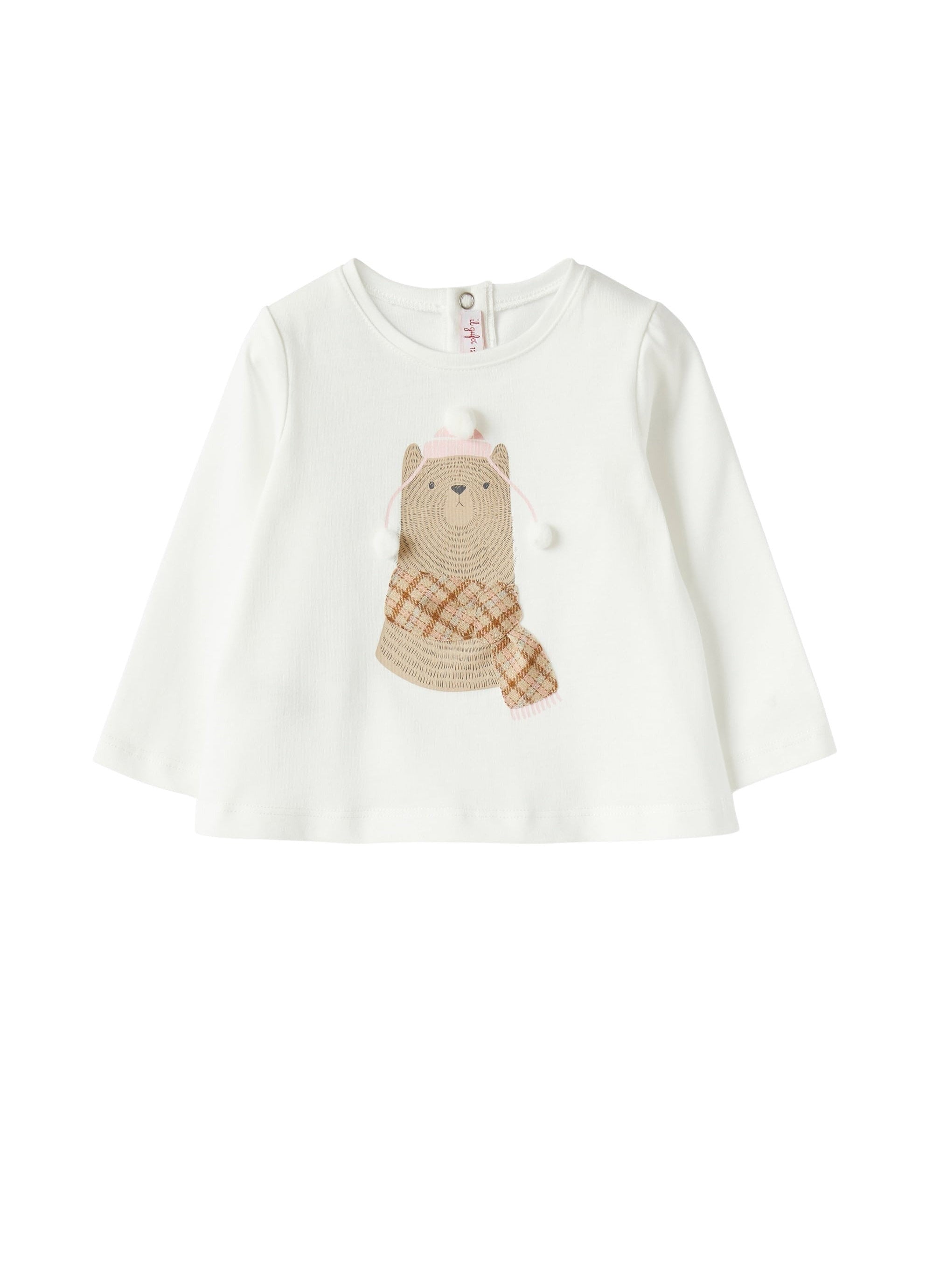 Baby girl’s T-shirt with a teddy bear print