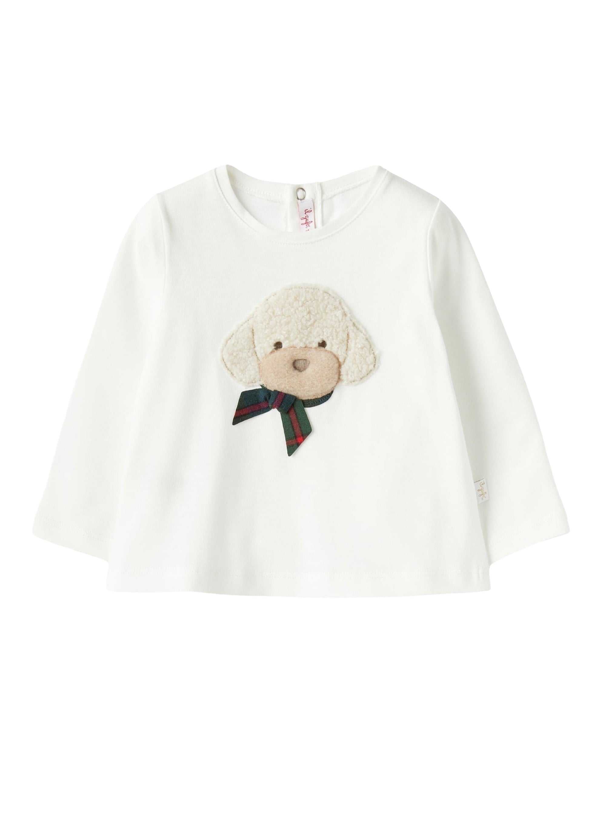t-shirt neonato con barboncino in teddy